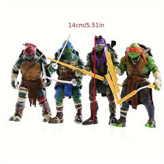 4pcs Anime Cartoon Dolls & Statues - Ideal Gift for Anime Fans