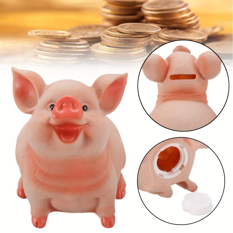 Piggy Bank Resin Craft Coin Bank Pig Shaped Money Box