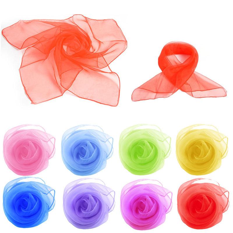 6 Colors Gymnastics Scarves For Outdoor Game Toys Dancing And Juggling