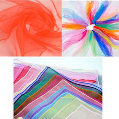 6 Colors Gymnastics Scarves For Outdoor Game Toys Dancing And Juggling