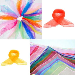 6 Colors Gymnastics Scarves For Outdoor Game Toys Dancing And Juggling