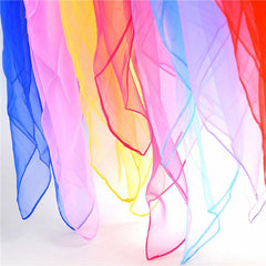 6 Colors Gymnastics Scarves For Outdoor Game Toys Dancing And Juggling