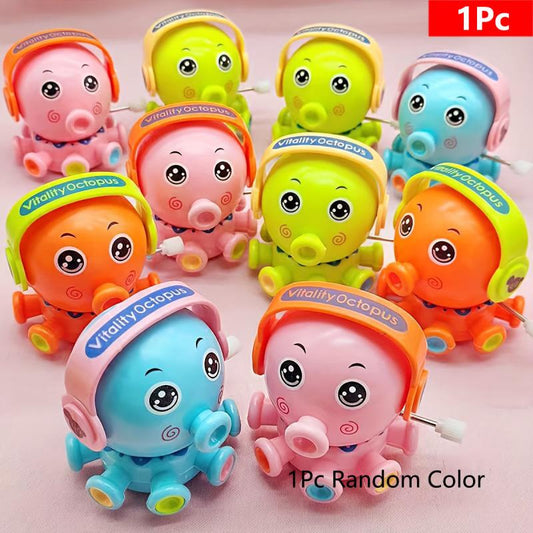 Clockwork Octopus Wind Up Toys Cute Cartoon Bath Toy 360 Degrees Rotation
