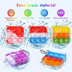 Mini Fidget Toys Bulk 24Pack Random Party Favors For Kids Push Pops
