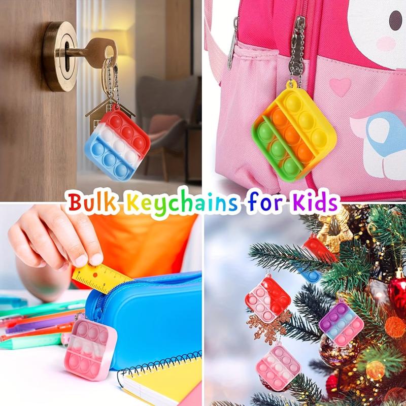 Mini Fidget Toys Bulk 24Pack Random Party Favors For Kids Push Pops