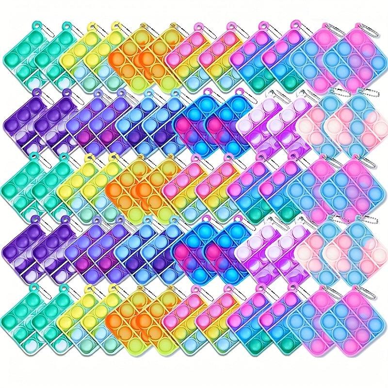 Mini Fidget Toys Bulk 24Pack Random Party Favors For Kids Push Pops