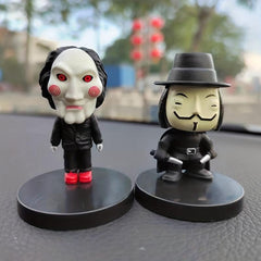 2pcs Funny Halloween Dolls Horror Characters Decor