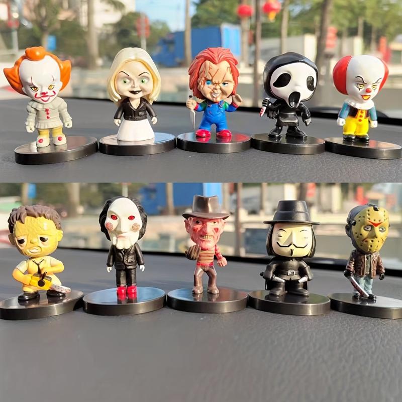2pcs Funny Halloween Dolls Horror Characters Decor