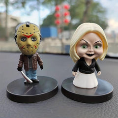 2pcs Funny Halloween Dolls Horror Characters Decor