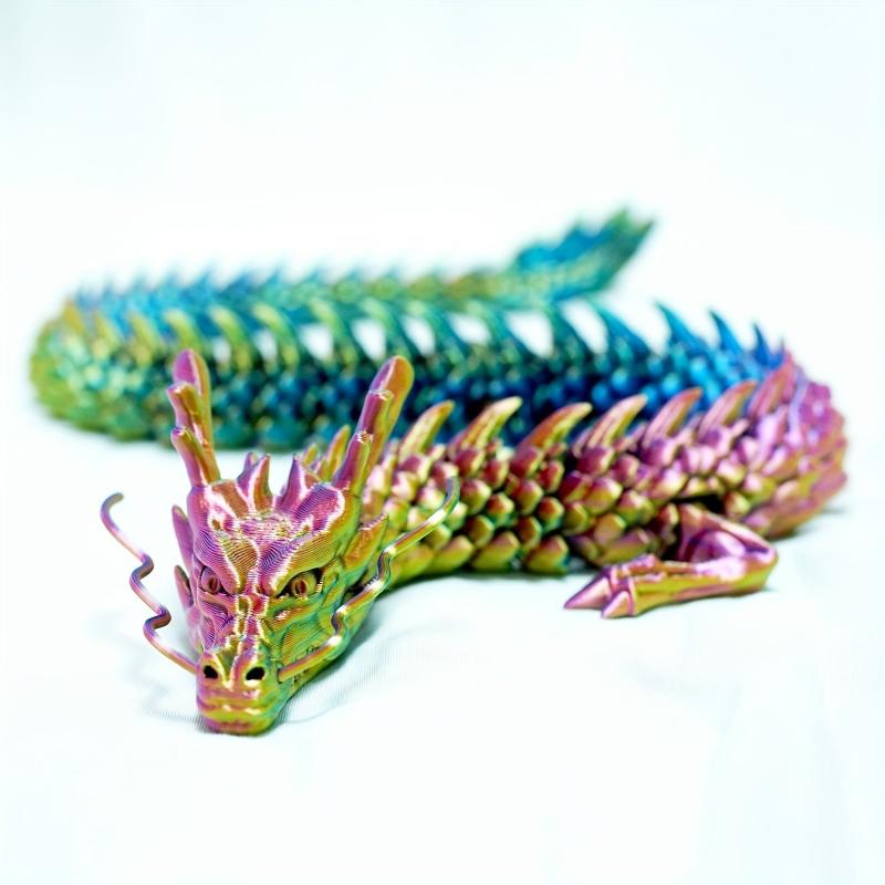 3D Printed Dragon Ornament Seven Dragon Beads Model Gift - Unique Design