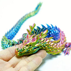 3D Printed Dragon Ornament Seven Dragon Beads Model Gift - Unique Design