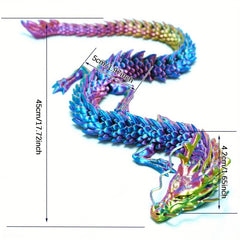 3D Printed Dragon Ornament Seven Dragon Beads Model Gift - Unique Design