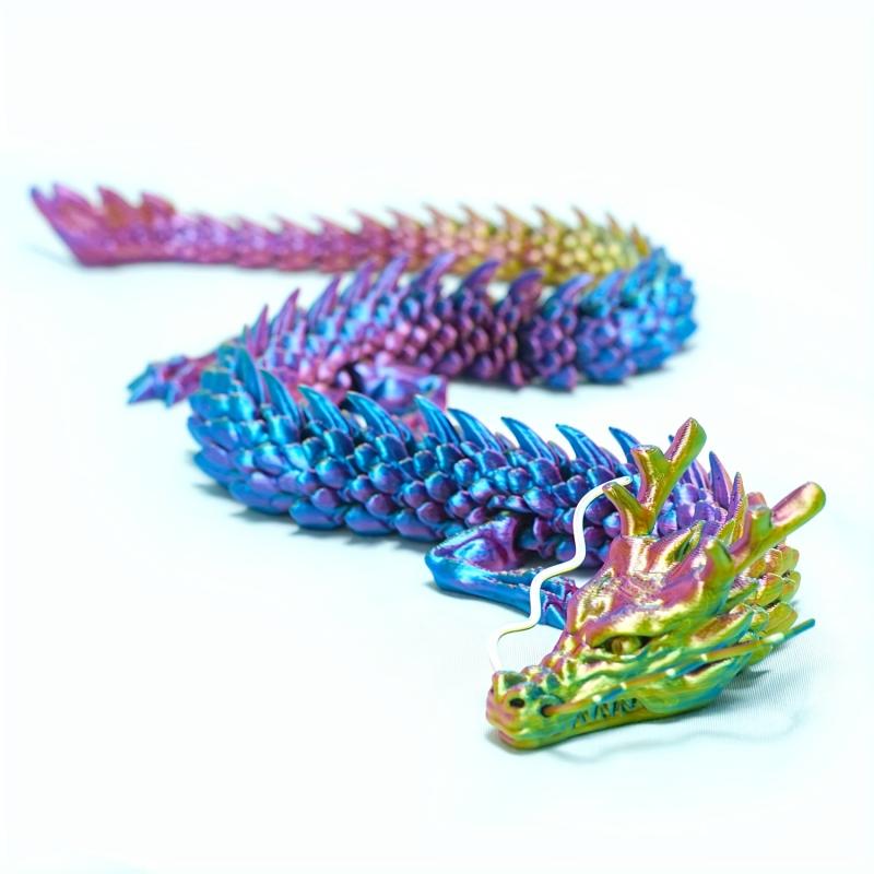 3D Printed Dragon Ornament Seven Dragon Beads Model Gift - Unique Design