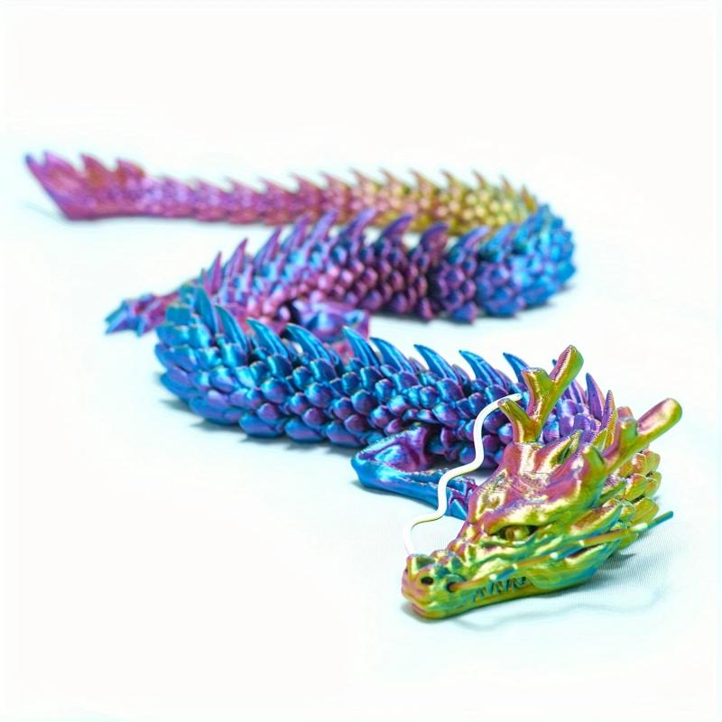 3D Printed Dragon Ornament Seven Dragon Beads Model Gift - Unique Design