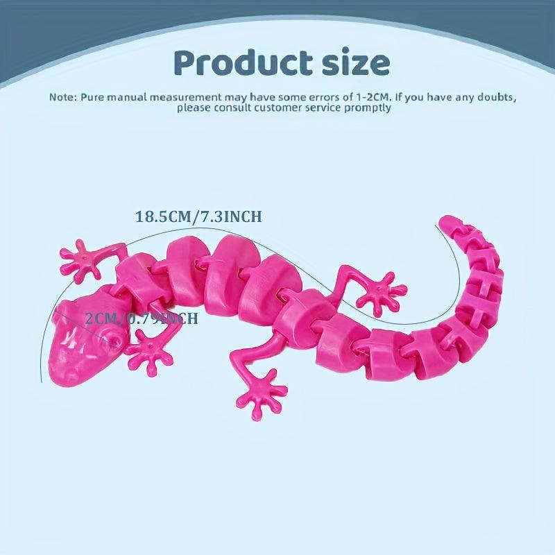Plastic Gecko Bone Pendant Fidget Toy Halloween Tricky Lizard Joints Gift