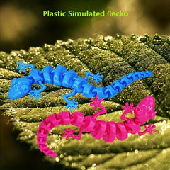 Plastic Gecko Bone Pendant Fidget Toy Halloween Tricky Lizard Joints Gift