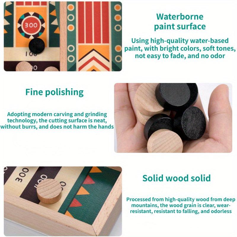 Wooden Bouncing Chess Interactive Game