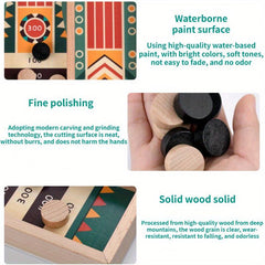 Wooden Bouncing Chess Interactive Game