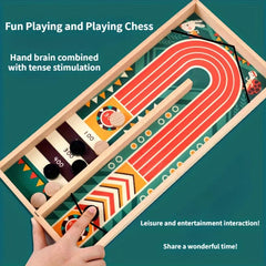 Wooden Bouncing Chess Interactive Game