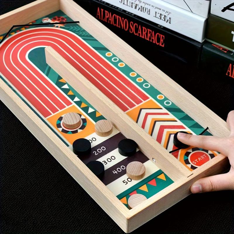 Wooden Bouncing Chess Interactive Game