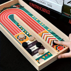 Wooden Bouncing Chess Interactive Game