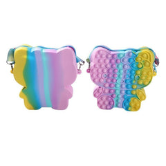 Silicone Pop Purse Fidget Bag for Girls