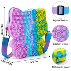 Silicone Pop Purse Fidget Bag for Girls
