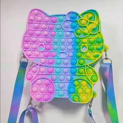 Silicone Pop Purse Fidget Bag for Girls