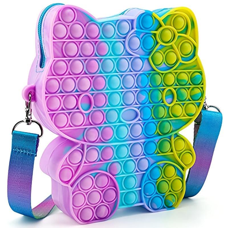 Silicone Pop Purse Fidget Bag for Girls