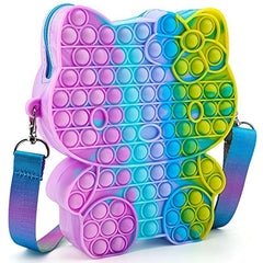 Silicone Pop Purse Fidget Bag for Girls