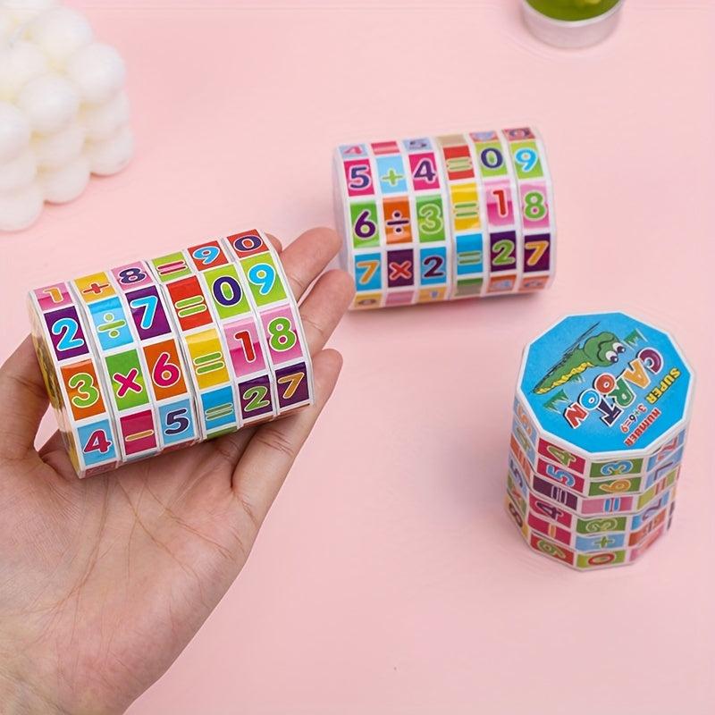 Math Learning Cylinder Set - Addition Subtraction Multiplication Division