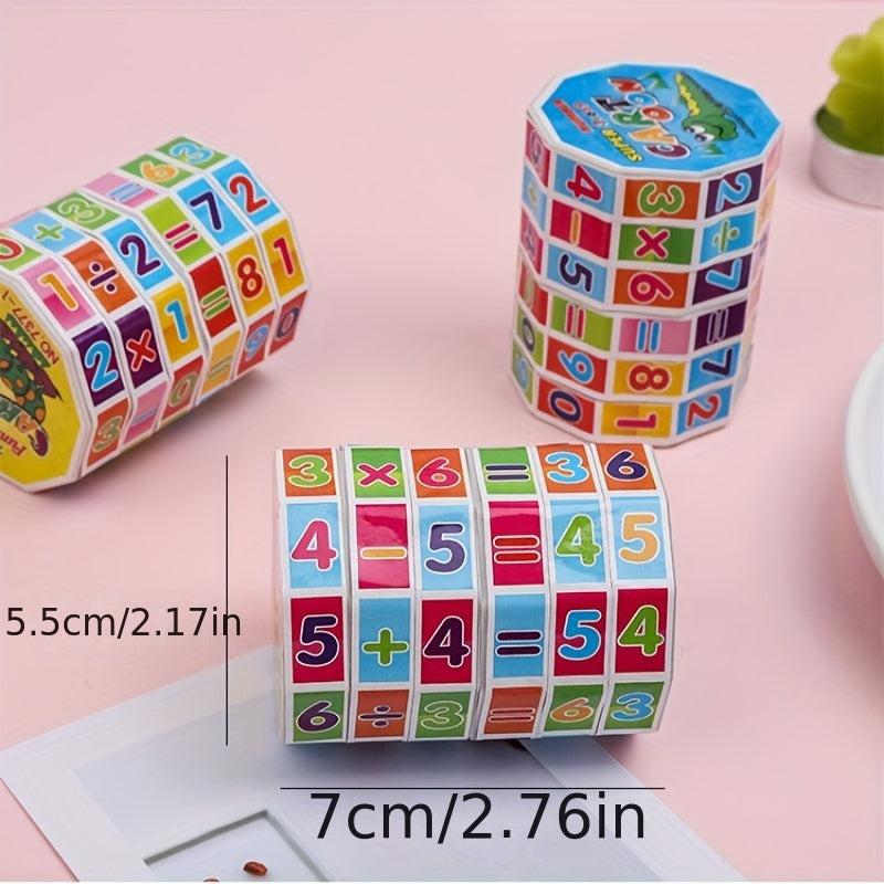 Math Learning Cylinder Set - Addition Subtraction Multiplication Division