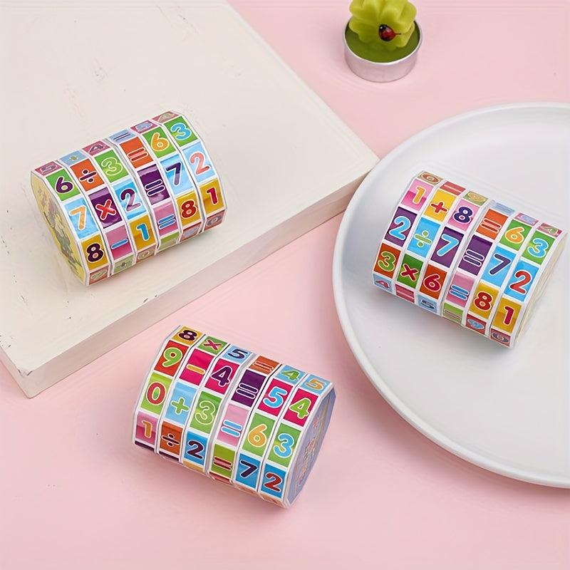 Math Learning Cylinder Set - Addition Subtraction Multiplication Division