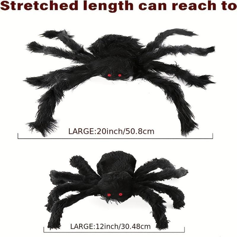 2pcs Spiders Halloween Decoration Outdoor Party Prank Toy Adult Haunted House