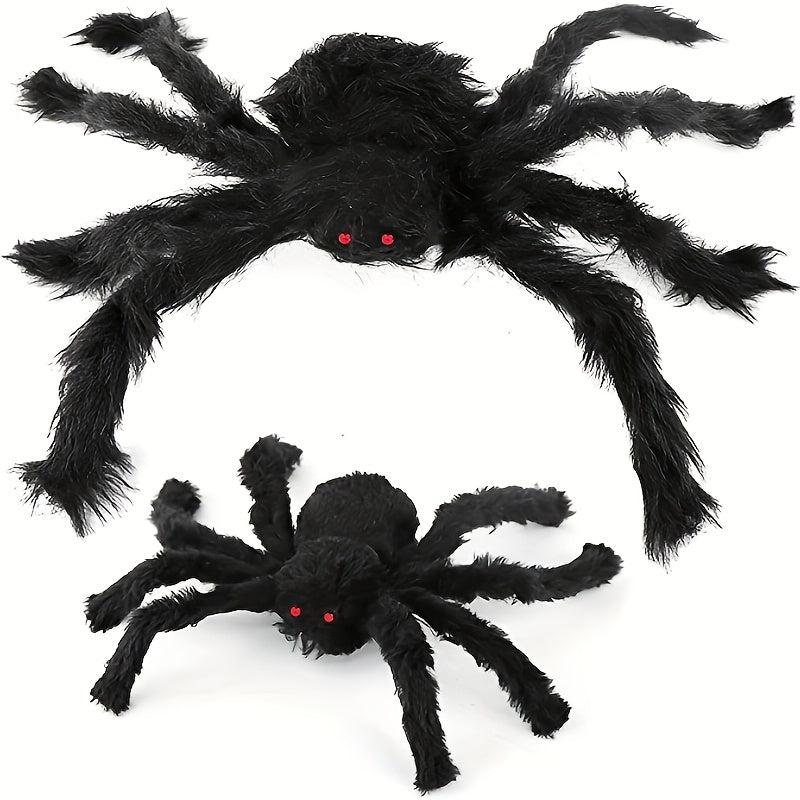 2pcs Spiders Halloween Decoration Outdoor Party Prank Toy Adult Haunted House