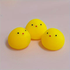 Yellow Chicken Pinch Ball Stress Relief Prank Vent Toy