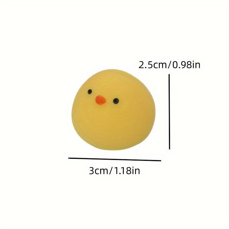 Yellow Chicken Pinch Ball Stress Relief Prank Vent Toy