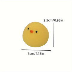 Yellow Chicken Pinch Ball Stress Relief Prank Vent Toy