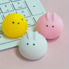 Yellow Chicken Pinch Ball Stress Relief Prank Vent Toy