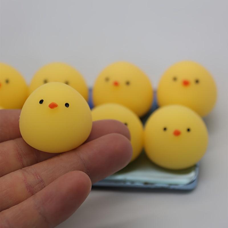 Yellow Chicken Pinch Ball Stress Relief Prank Vent Toy