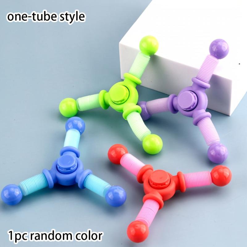 Telescopic Tube Fidget Spinner Decompression Toy