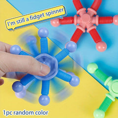 Telescopic Tube Fidget Spinner Decompression Toy