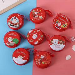 Christmas Piggy Bank Coin Purse Santa Claus Bags Storage Headphone Bag