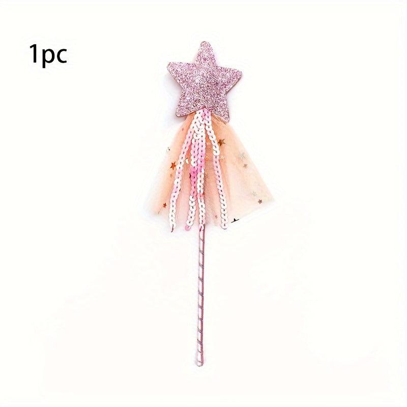 Glitter Star Wands Princess Angel Fairy Magic Costume Props