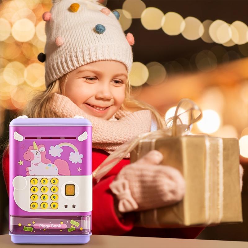 Children's Piggy Bank with Password Safe for Boys and Girls