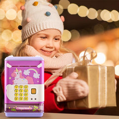Children's Piggy Bank with Password Safe for Boys and Girls