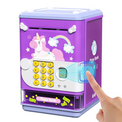 Children's Piggy Bank with Password Safe for Boys and Girls