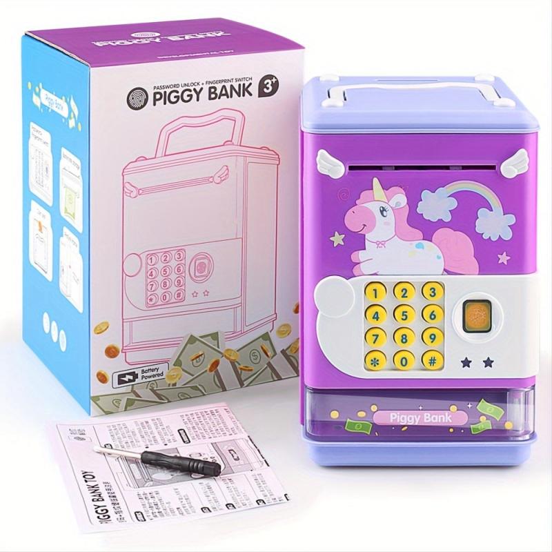 Children's Piggy Bank with Password Safe for Boys and Girls