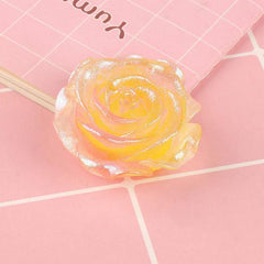 Resin Micro Landscape Night Light Simulation Rose Camellia Flower