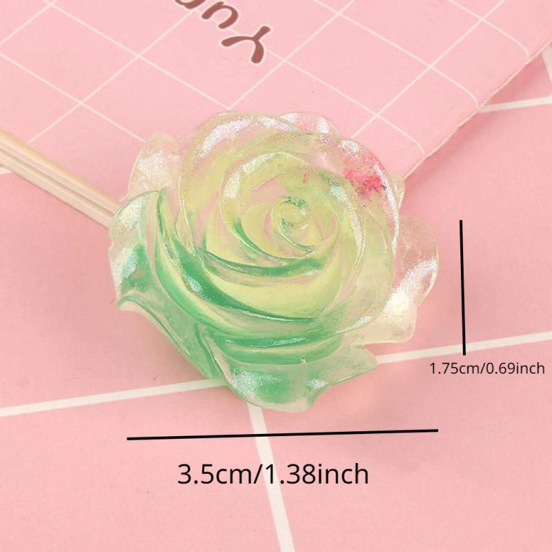 Resin Micro Landscape Night Light Simulation Rose Camellia Flower